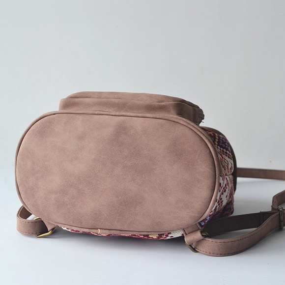 Small Aztec Pattern Backpack Purse - Picture 3 of 4